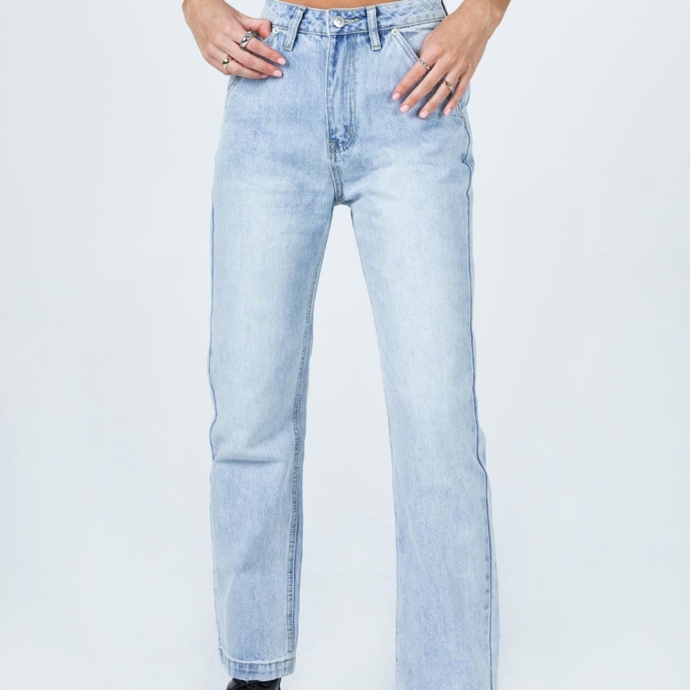 Princess Polly light wash jeans size 25